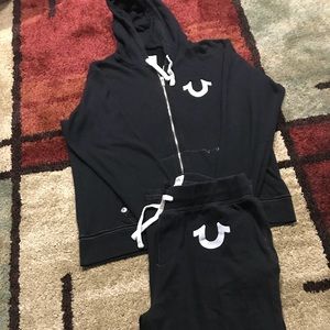 True religion sweat suit